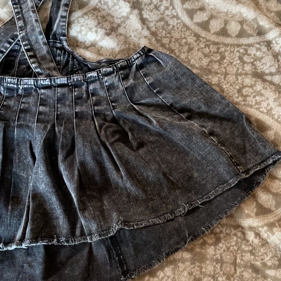 Denim Free People Crop Top (SOLD) - Picture 7 of 10